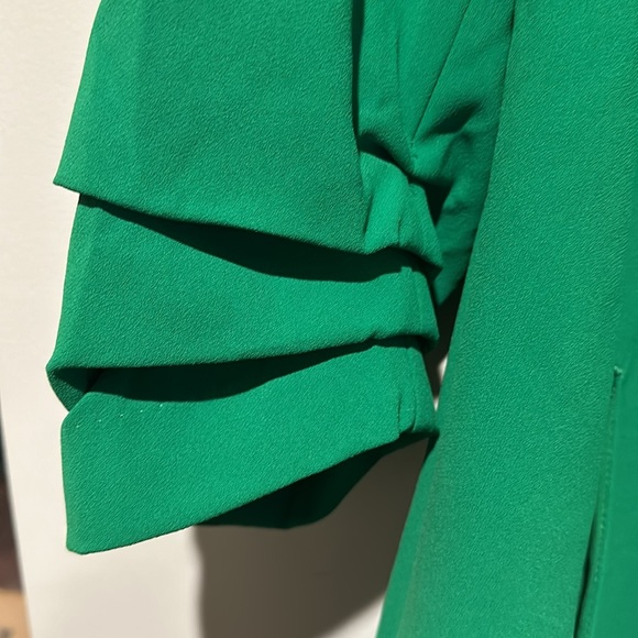 RACHEL ZOE GREEN 3/4 SLEEVE BLAZER JACKET - Picture 2 of 8